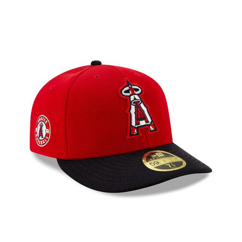 MLB Los Angeles Angels 2021 Spring Training Low Profile 59Fifty Fitted (OYJ3048) - Red New Era Caps